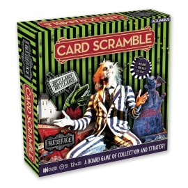 AQUARIUS Beetlejuice Card Scramble Board Game - Beetlejuice Themed Board Game - Fun Family Holiday Gift for Kids and Adults - Officially Licensed Beetlejuice Movie Merchandise & Collectibles