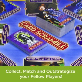 AQUARIUS Beetlejuice Card Scramble Board Game - Beetlejuice Themed Board Game - Fun Family Holiday Gift for Kids and Adults - Officially Licensed Beetlejuice Movie Merchandise & Collectibles AQUARIUS Beetlejuice Card Scramble Board Game - Beetlejuice Themed Board Game - Fun Family Holiday Gift for Kids and Adults - Officially Licensed Beetlejuice Movie Merchandise & Collectibles
