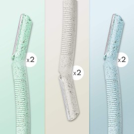 ennva Eyebrow Razor for Women | Dermaplane Facial Razor for Face | Hair Trimmer Face Razor for Body Use | Multipurpose Facial Hair Removal Disposable Blades Eyebrow Tool - 6pcs ennva Eyebrow Razor for Women | Dermaplane Facial Razor for Face | Hair Trimmer Face Razor for Body Use | Multipurpose Facial Hair Removal Disposable Blades Eyebrow Tool - 6pcs