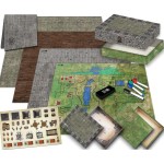 Melee Mats DND Map Starter Kit - 22 x 26 Double Sided, Wet/Dry Erase Battle Terrain Grid - Ultimate Tabletop Board Gaming Experience with Accessories