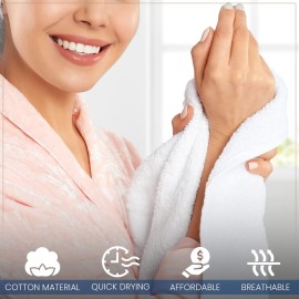 BEST TOWEL - Washcloths 24 Pack Multicolour Wash Cloths for Bathroom, Spa, and Gym Towel, Extra-Absorbent Flannel Face 100% Cotton(12x12) BEST TOWEL - Washcloths 24 Pack Multicolour Wash Cloths for Bathroom, Spa, and Gym Towel, Extra-Absorbent Flannel Face 100% Cotton(12x12)