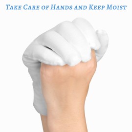 Cotton Gloves, 30 Pcs White Cotton Gloves for Dry Hands Moisturizing Eczema, Washable Cotton Gloves for Men and Women, Stretchable Cloth Gloves for Coin Jewelry Silver Inspection Cotton Gloves, 30 Pcs White Cotton Gloves for Dry Hands Moisturizing Eczema, Washable Cotton Gloves for Men and Women, Stretchable Cloth Gloves for Coin Jewelry Silver Inspection