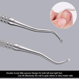 2PCS Ingrown Toenail File and Lifter with Storage Case,YINYIN100% Stainless Steel ingrown toenail Tool,Double Sided Professional Grade Nail Cleaner Tool 2PCS Ingrown Toenail File and Lifter with Storage Case,YINYIN100% Stainless Steel ingrown toenail Tool,Double Sided Professional Grade Nail Cleaner Tool