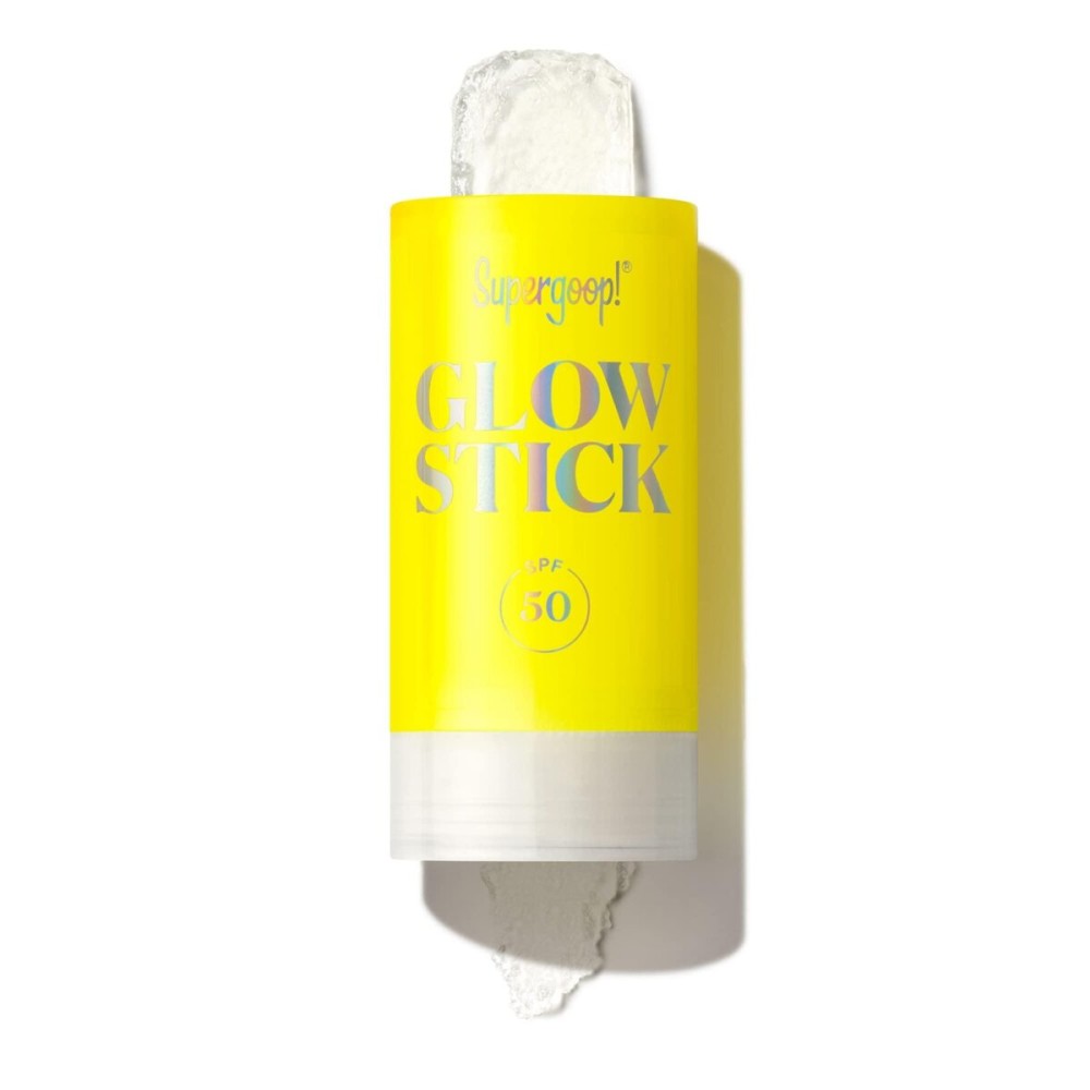 Supergoop! Glow Stick, 0.7 oz - SPF 50 PA++++ Dry Oil Sunscreen Stick for Face & Body - Brightens & Hydrates for a Healthy Glow - Mess-Free, Travel-Friendly SPF Supergoop! Glow Stick, 0.7 oz - SPF 50 PA++++ Dry Oil Sunscreen Stick for Face & Body - Brightens & Hydrates for a Healthy Glow - Mess-Free, Travel-Friendly SPF