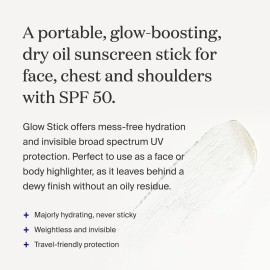 Supergoop! Glow Stick, 0.7 oz - SPF 50 PA++++ Dry Oil Sunscreen Stick for Face & Body - Brightens & Hydrates for a Healthy Glow - Mess-Free, Travel-Friendly SPF Supergoop! Glow Stick, 0.7 oz - SPF 50 PA++++ Dry Oil Sunscreen Stick for Face & Body - Brightens & Hydrates for a Healthy Glow - Mess-Free, Travel-Friendly SPF