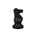 WE Games Replacement Staunton Chess Piece - Dark Knight, Heavy Weighted Tournament Style Plastic Piece with Felt Bottom - Single Replacement for Classic or Decorative Chess Sets