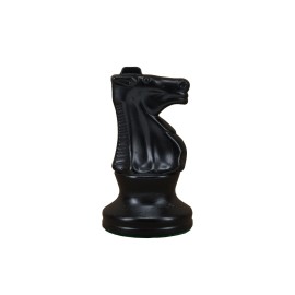 WE Games Replacement Staunton Chess Piece - Dark Knight, Heavy Weighted Tournament Style Plastic Piece with Felt Bottom - Single Replacement for Classic or Decorative Chess Sets