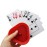 Yuanhe Playing Card Game Holder - Triangle Shaped Hands-Free Poker Holder Tray, 4 Colors, Set of 4