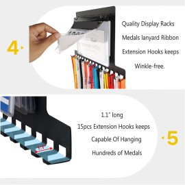 Lapetale Fashion Race Bib and Medal Display,Marathon Medal Display and Runner Medal Hanger Display,Bib Running Medal Display, Running Medal Hanger Display,Medal Holder for Wall,Gifts for Runners