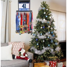 Lapetale Fashion Race Bib and Medal Display,Marathon Medal Display and Runner Medal Hanger Display,Bib Running Medal Display, Running Medal Hanger Display,Medal Holder for Wall,Gifts for Runners