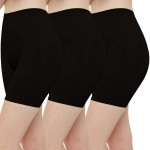 INNERSY Women\'s Slip Shorts for Under Dresses High Waisted Shorts 3-Pack(Black,Large)