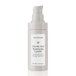 Naturium Glycolic Acid Resurfacing Gel 10%, AHA Exfoliating Gel with Natural Fruit Acids, 3.0 oz