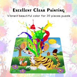 Puzzles for Kids Ages 3-5 Toddler Wooden Toys Montessori Learning Education Preschool Sets Games for Boy Girl 3 4 5+ Years Old, Pack of 6 (20 Pieces) Puzzles for Kids Ages 3-5 Toddler Wooden Toys Montessori Learning Education Preschool Sets Games for Boy Girl 3 4 5+ Years Old, Pack of 6 (20 Pieces)