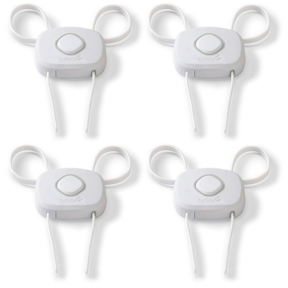 Safety 1st OutSmart Flex Lock, White, 4 Pack