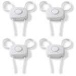 Safety 1st OutSmart Flex Lock, White, 4 Pack