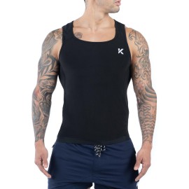 Kewlioo Men\'s Heat Trapping Pullover Sweat Enhancing Vest - Sauna Suit Shirt Compression Vest Shapewear Top for Gym Exercise Kewlioo Men\'s Heat Trapping Pullover Sweat Enhancing Vest - Sauna Suit Shirt Compression Vest Shapewear Top for Gym Exercise