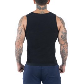 Kewlioo Men\'s Heat Trapping Pullover Sweat Enhancing Vest - Sauna Suit Shirt Compression Vest Shapewear Top for Gym Exercise Kewlioo Men\'s Heat Trapping Pullover Sweat Enhancing Vest - Sauna Suit Shirt Compression Vest Shapewear Top for Gym Exercise