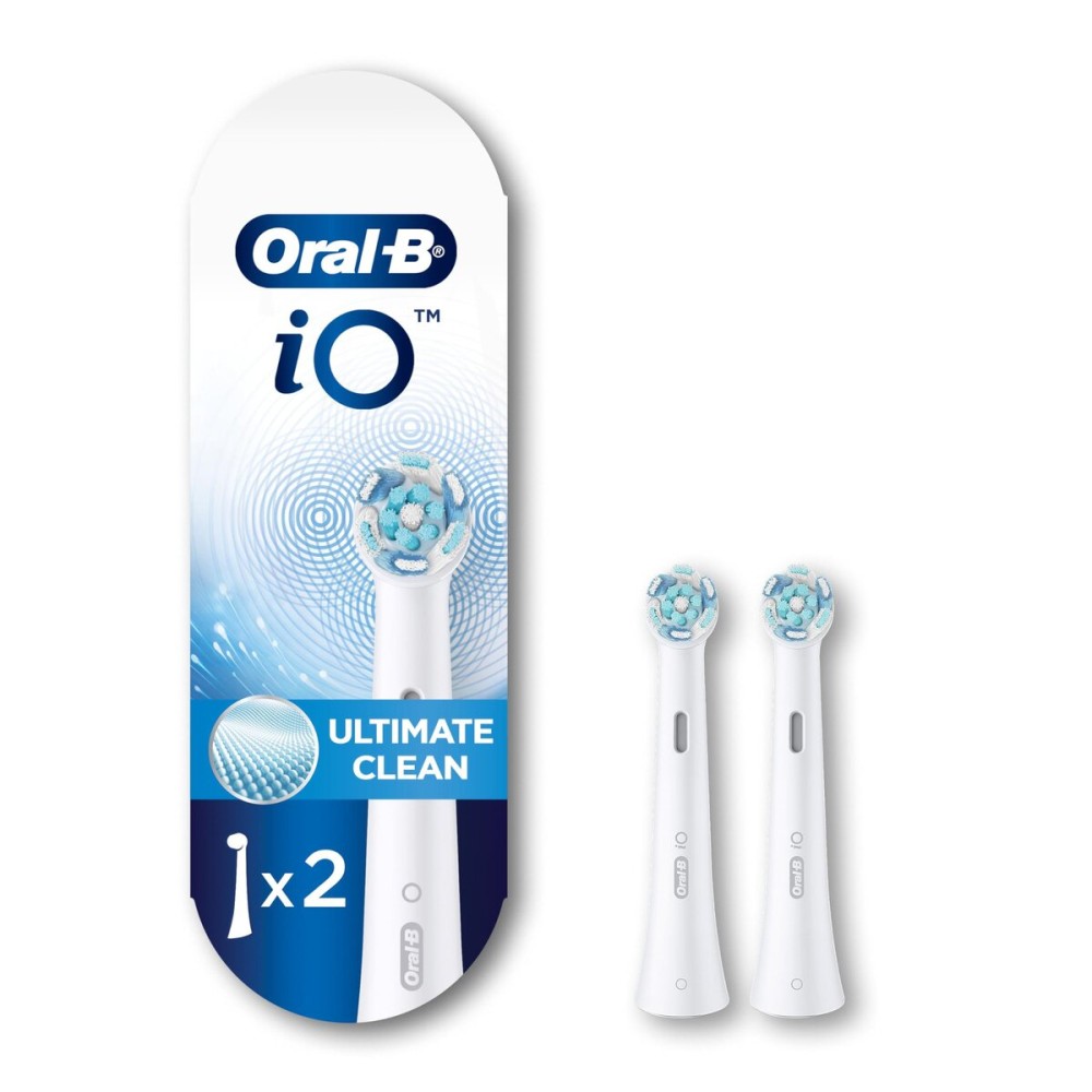 Oral-B iO Series Ultimate Clean Electric Toothbrush Replacement Brush Heads for an Oral-B Electric Toothbrush, 2 count, White Oral-B iO Series Ultimate Clean Electric Toothbrush Replacement Brush Heads for an Oral-B Electric Toothbrush, 2 count, White