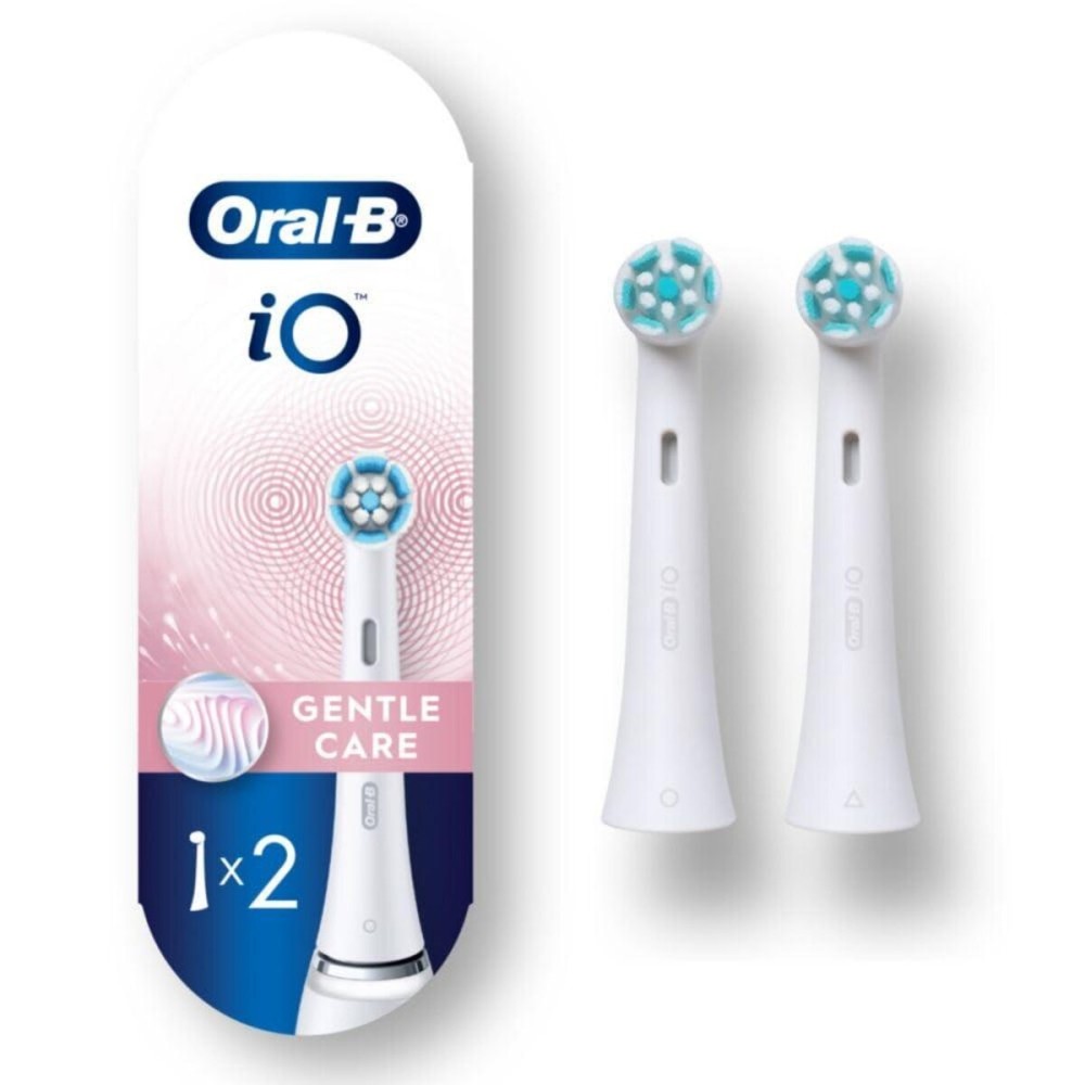 Oral-B iO Series Gentle Care Electric Toothbrush Replacement Brush Heads for an Oral-B Electric Toothbrush, 2 count, White Oral-B iO Series Gentle Care Electric Toothbrush Replacement Brush Heads for an Oral-B Electric Toothbrush, 2 count, White
