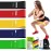 TechStone Resistance Bands Set for Men and Women, Pack of 5 Different Levels Elastic Band for Home Gym Long Exercise Workout - Great Fitness Equipment for Training, Yoga - Free Carrying Bag (Blue)