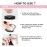 Moakxer Eyebrow Powder,Waterproof Eyebrow Stamp Powder Seal Perfect Nature Eye Brow Powder Tinting Coloring Kit Delicate Shape (201 Dark Brown)