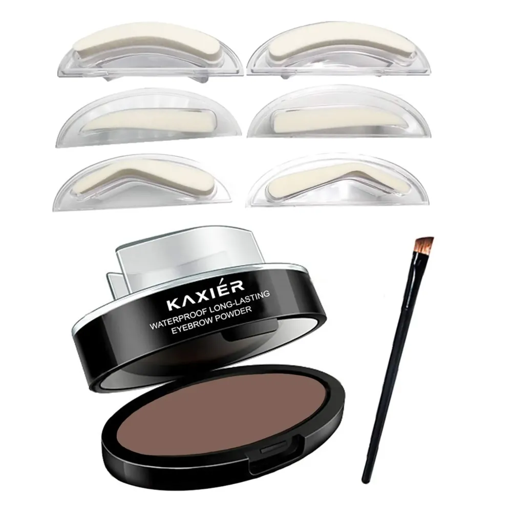 Moakxer Eyebrow Powder,Waterproof Eyebrow Stamp Powder Seal Perfect Nature Eye Brow Powder Tinting Coloring Kit Delicate Shape (301 Light Brown) Moakxer Eyebrow Powder,Waterproof Eyebrow Stamp Powder Seal Perfect Nature Eye Brow Powder Tinting Coloring Kit Delicate Shape (301 Light Brown)