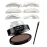 Moakxer Eyebrow Powder,Waterproof Eyebrow Stamp Powder Seal Perfect Nature Eye Brow Powder Tinting Coloring Kit Delicate Shape (301 Light Brown)