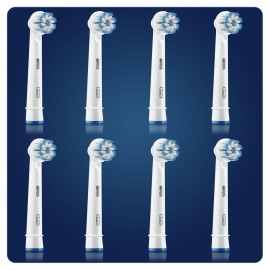Oral-B Sensitive Clean Replacement Brush Heads x 8 Original Refill for Electric Toothbrush, White, 200 gram Oral-B Sensitive Clean Replacement Brush Heads x 8 Original Refill for Electric Toothbrush, White, 200 gram