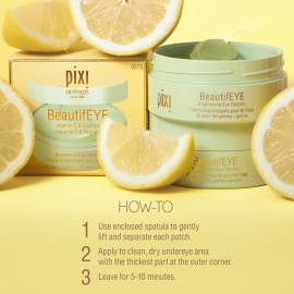 Pixi BeautifEYE Hydrogel Under-Eye Patches | Refreshing Eye Patches For Dark Circles | Brighten & Hydrate Under Eyes | 30 Pairs / 60 Patches Pixi BeautifEYE Hydrogel Under-Eye Patches | Refreshing Eye Patches For Dark Circles | Brighten & Hydrate Under Eyes | 30 Pairs / 60 Patches
