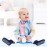 Tphon Toddler Socks, Kids Grip Socks 12 Pairs Non Slip Boys Sock for 3-5 Years Infants Baby Children