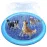 Peteast Splash Pad for Dogs & Kids - Anti-Slip Dog Pool for Large Dogs, 0.58 mm Thickened Durable Outdoor Water Play Mat, Summer Sprinkler Toy for Backyard (67in, Blue)