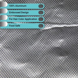 ForPro Professional Collection Embossed Foil Sheets 1200S, Aluminum Foil, Pop-Up Dispenser, for Hair Color Application and Highlighting Services, Food Safe, 12 W x 10.75 L, 500-Count ForPro Professional Collection Embossed Foil Sheets 1200S, Aluminum Foil, Pop-Up Dispenser, for Hair Color Application and Highlighting Services, Food Safe, 12 W x 10.75 L, 500-Count