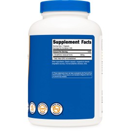 Nutricost Glutathione Capsules 500mg, 240 Capsules - Gluten Free, Non-GMO Nutricost Glutathione Capsules 500mg, 240 Capsules - Gluten Free, Non-GMO