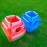 2 PC inflatable bumper for kids, bumper bounce ball for Kids, kid sumo Balls, Lawn game ball for child outdoor team gaming play for 3-12 ages (24 inch, blue+red)