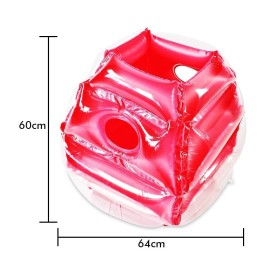 2 PC inflatable bumper for kids, bumper bounce ball for Kids, kid sumo Balls, Lawn game ball for child outdoor team gaming play for 3-12 ages (24 inch, blue+red)