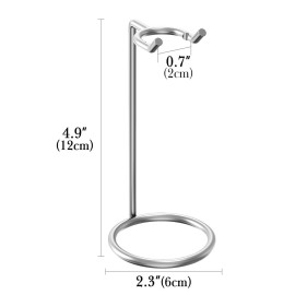 Linkidea Stainless Steel Razor Stand, Deluxe Men\'s Travel Shaver Holder, Shaving Support Compatible with Long Handle Safety Razor, Fusion 5, ProShield, Mach 3 (Silver/Polished Chrome) Linkidea Stainless Steel Razor Stand, Deluxe Men\'s Travel Shaver Holder, Shaving Support Compatible with Long Handle Safety Razor, Fusion 5, ProShield, Mach 3 (Silver/Polished Chrome)