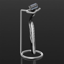 Linkidea Stainless Steel Razor Stand, Deluxe Men\'s Travel Shaver Holder, Shaving Support Compatible with Long Handle Safety Razor, Fusion 5, ProShield, Mach 3 (Silver/Polished Chrome) Linkidea Stainless Steel Razor Stand, Deluxe Men\'s Travel Shaver Holder, Shaving Support Compatible with Long Handle Safety Razor, Fusion 5, ProShield, Mach 3 (Silver/Polished Chrome)