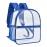 Paxiland Clear Backpack Stadium Approved 12126 with Reinforced and Wider Shoulder Straps, Small Clear Bag for Schools, Concerts, Work, Festivals and Sporting Events - Blue