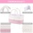 ABenkle Diaper Caddy Organizer - Cotton Rope Nursery Storage Basket for Baby Essentials, Boys & Girls Shower Gift, Changing Table Organizer, Pink