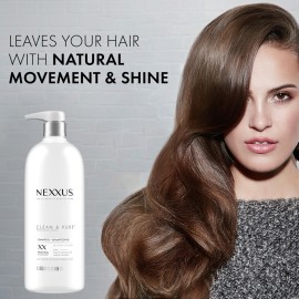 Nexxus Clean and Pure Clarifying Shampoo, With ProteinFusion, Nourished Hair Care Silicone, Dye And Paraben Free 33.8 oz Nexxus Clean and Pure Clarifying Shampoo, With ProteinFusion, Nourished Hair Care Silicone, Dye And Paraben Free 33.8 oz