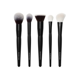 Morphe Face The Beat Makeup Brushes - 5 Piece Makeup Brush Set with Foundation, Blush, Contour & Blending Brushes - Made with Synthetic Bristles & Includes Makeup Brush Case (5 Count) Morphe Face The Beat Makeup Brushes - 5 Piece Makeup Brush Set with Foundation, Blush, Contour & Blending Brushes - Made with Synthetic Bristles & Includes Makeup Brush Case (5 Count)