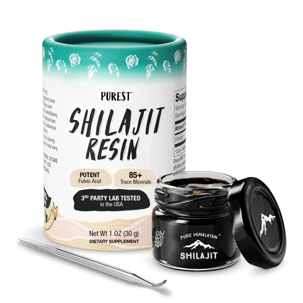 Pure Himalayan Shilajit, High Nutritional Potency, Grade A Shilajit Resin with 85+ Plant-Derived Trace Minerals and Fulvic Acid, Energy & Immune Suport for Men and Women, 3rd Party US Lab Tested (30g) Pure Himalayan Shilajit, High Nutritional Potency, Grade A Shilajit Resin with 85+ Plant-Derived Trace Minerals and Fulvic Acid, Energy & Immune Suport for Men and Women, 3rd Party US Lab Tested (30g)