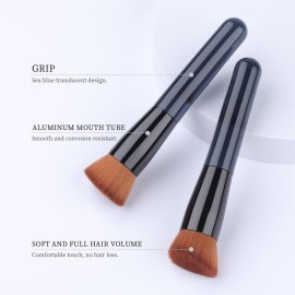 Foundation Brush, Flat Top Kabuki Foundation Brush for Liquid Makeup, Cream, Powder, Travel Size Face Foundation Blending Makeup Brushes (131) Foundation Brush, Flat Top Kabuki Foundation Brush for Liquid Makeup, Cream, Powder, Travel Size Face Foundation Blending Makeup Brushes (131)
