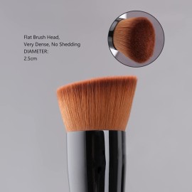 Foundation Brush, Flat Top Kabuki Foundation Brush for Liquid Makeup, Cream, Powder, Travel Size Face Foundation Blending Makeup Brushes (131) Foundation Brush, Flat Top Kabuki Foundation Brush for Liquid Makeup, Cream, Powder, Travel Size Face Foundation Blending Makeup Brushes (131)