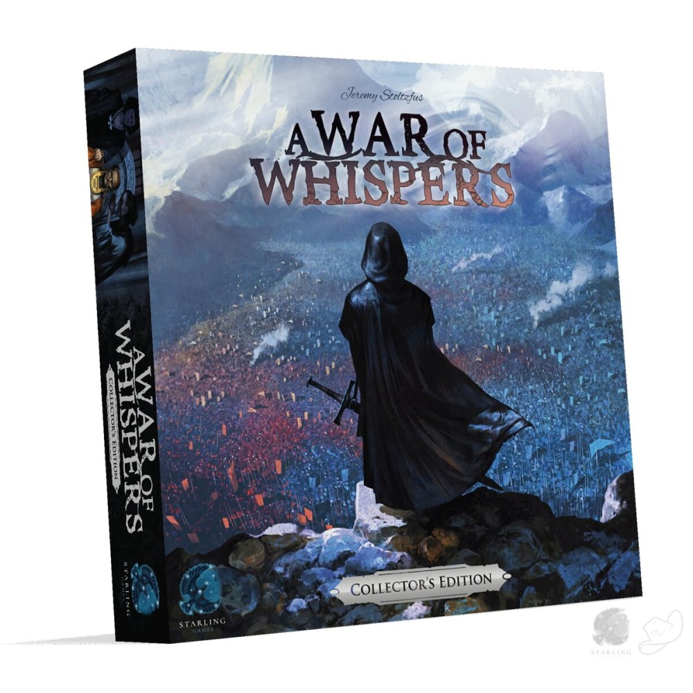 Starling Games A War of Whispers: Collectors Edition | Strategy Board Game of Hidden Loyalties & Espionage | Age 14+ | 2-5 Players | Includes Upgraded Components & Miniatures