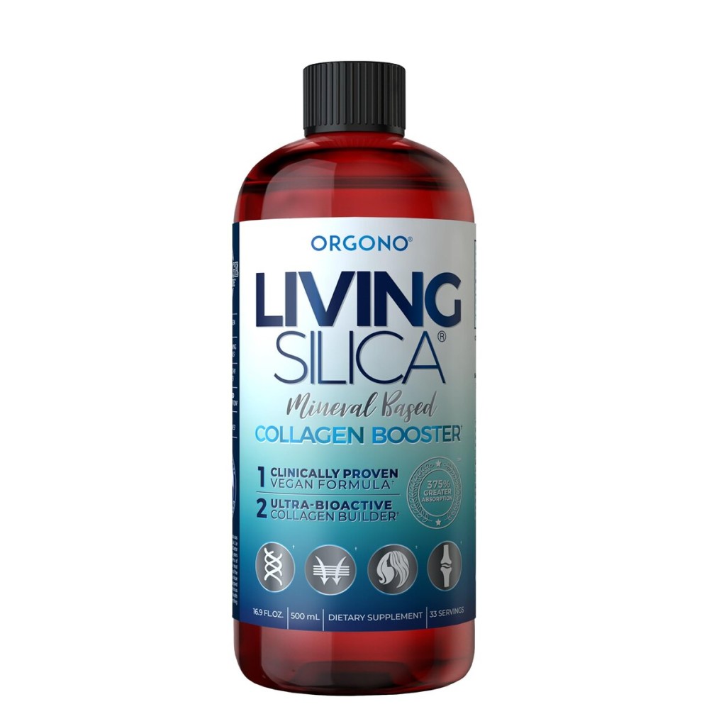 Orgono Living Silica Collagen Booster | Vegan Mineral-Based Silica Supplement | Supports Healthy Collagen & Elastin Production for Joint & Bone Support, Glowing Skin, Strong Hair & Nails | 16.9 Fl Oz Orgono Living Silica Collagen Booster | Vegan Mineral-Based Silica Supplement | Supports Healthy Collagen & Elastin Production for Joint & Bone Support, Glowing Skin, Strong Hair & Nails | 16.9 Fl Oz