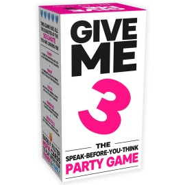 GIVE ME 3 - Fast Paced and Hilarious Adults Party Game - 10 Second Rule Party Game for Adults Party - Board Games for 2 Players or More
