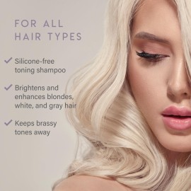 ALURAM Coconut Water Purple Shampoo for Women, Boosts Brightness, Banishes Brass, for All Hair Types, 12 Fl Oz ALURAM Coconut Water Purple Shampoo for Women, Boosts Brightness, Banishes Brass, for All Hair Types, 12 Fl Oz