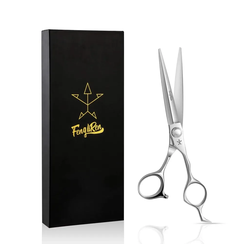 Fengliren High-end Professional Extremely Very Sharp Barber Hair Cutting Scissors Hairdresser Shears For Hair 6.5 Inch Haircut Scissor Made Of Stainless Steel Alloy For Hairdressing Salon and Home Use Fengliren High-end Professional Extremely Very Sharp Barber Hair Cutting Scissors Hairdresser Shears For Hair 6.5 Inch Haircut Scissor Made Of Stainless Steel Alloy For Hairdressing Salon and Home Use