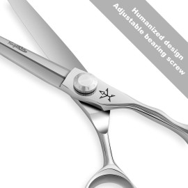 Fengliren High-end Professional Extremely Very Sharp Barber Hair Cutting Scissors Hairdresser Shears For Hair 6.5 Inch Haircut Scissor Made Of Stainless Steel Alloy For Hairdressing Salon and Home Use Fengliren High-end Professional Extremely Very Sharp Barber Hair Cutting Scissors Hairdresser Shears For Hair 6.5 Inch Haircut Scissor Made Of Stainless Steel Alloy For Hairdressing Salon and Home Use